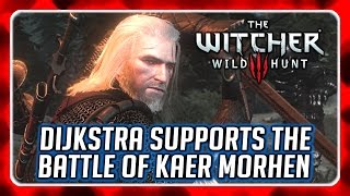 Witcher 3 🌟 Dijkstra Supports Geralt in the Battle of Kaer Morhen [upl. by Nivlad]