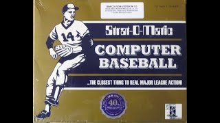 Setting Up a Custom StratOMatic PC Baseball LeaguePART I [upl. by Etnwahs]