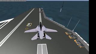 Flightgear F14 Aircraft Carrier Start and Landing Tutorial [upl. by Lluj400]