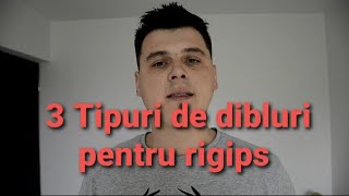 3 TIPURI DE DIBLURI PENTRU RIGIPS [upl. by Holms]