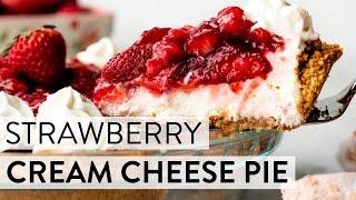 Strawberry Cream Cheese Pie  Sallys Baking Recipes [upl. by Mallen]