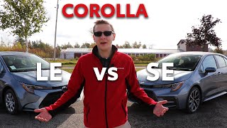 2021 Toyota Corolla LE vs SE  Which trim level is best for you [upl. by Tani76]