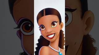 New Tiana transformation art disney digitalart shorts [upl. by Desmund831]