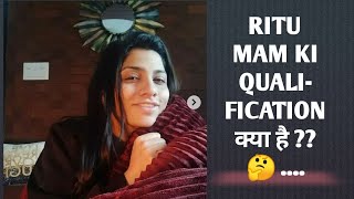 Ritumam Ritu mam qualification  Ritu rattewal  Biology expert [upl. by Laurianne217]