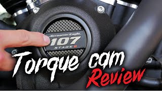 Street bob stage 2  M8 Screaming Eagle Torque cam review [upl. by Zadoc]