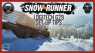 Logitech G29 Wheel SetUp amp Steering Setting Tip  SnowRunner [upl. by Einned631]