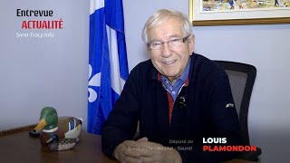 Entrevue actualité  Louis Plamondon [upl. by Chandless]