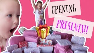 ISLAS 5th BIRTHDAY OPENING PRESENTS  PART 1 [upl. by Ania]