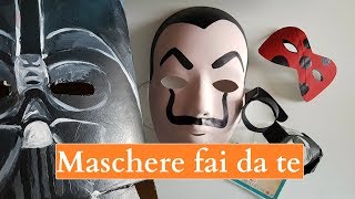 4 MASCHERE di CARNEVALE fai da te  riciclo creativo tutorial [upl. by Anawat744]