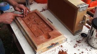 Casting an Aluminum Sign Sand Molding and Finishing  5k Part 2 [upl. by Sivahc305]