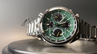 Limited Edition Green Citizen Promaster Tsuno All Titanium EcoDrive Chronograph [upl. by Mccormick685]