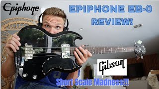 Epiphone EB0 Bass Guitar Review [upl. by Minnie]