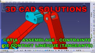 CATIA V5  Assemblage  contrainte de contact linéique tangence  Tutoriel [upl. by Audrye]