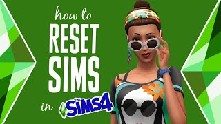 How to Reset a Sim in The Sims 4 Unresponsive Sims 🤔 [upl. by Tahpos597]