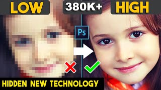 How to Unblur and Enhance Pixelate image to Depixelate in Photoshop  Hidden New Technology [upl. by Nazario549]