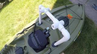 How to make a removable Trolling Motor Mount for kayaks [upl. by Yennek]