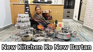 New Kitchen Ke Liye New Bartan 😊  Konse Bartan Kis Recipe Ke Liye Hai 👍 [upl. by Nnyleitak162]