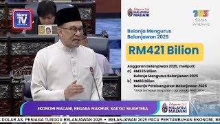 Belanjawan 2025 peruntuk RM421 bilion [upl. by Kall]