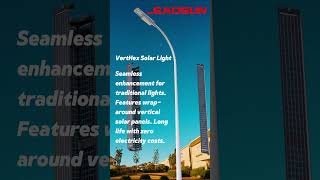 Revolutionizing Lighting How Vertical Solar Panels and LED Technology Replace Traditional Lights [upl. by Anivlek179]