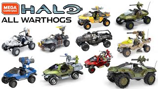 EVERY HALO WARTHOG EVER MADE Halo Mega Construx [upl. by Farland]