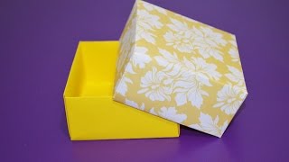 How To Make Your Own Paper Box  EASY [upl. by Dranoel895]