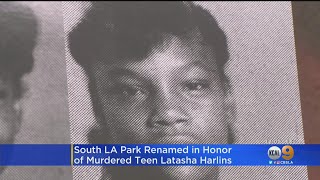 South LA Park Renamed In Honor Of Latasha Harlins [upl. by Pylle121]