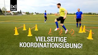 Fußballübung zur Koordination ► SprungLabyrinth [upl. by Remas]