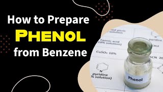 How to prepare phenol from Benzene  Class 12 ncert organic [upl. by Frodin]