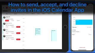 How to send accept and decline invites in the Calendar App for iPhone amp iPad [upl. by Gnort]