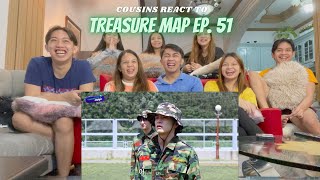 COUSINS REACT TO TREASURE MAP EP51 🔥 이것이 트레저의 팀워크다악 🔥 극기 훈련 캠프 [upl. by Vaenfila]