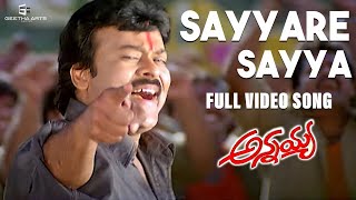 Sayyare Sayya Full Video Song  Annayya Video Songs  Chiranjeevi Ravi Teja Venkat  Mani Sharma [upl. by Eninotna]