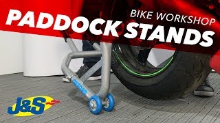 How to use paddock stand on your own  JampS Accessories [upl. by Harutek]