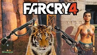 Far Cry 4 Weapons Challenge 1  Flamethrower M133 Shotgun amp Lebrons Tiger Far Cry 4 Gameplay [upl. by Durarte]