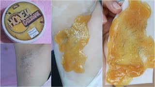 HOW TO Wax ArmPit Hair Removal Honey Cold Wax by Esme Organics [upl. by Arobed]