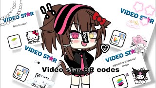 📸 VIDEO STAR QR CODES   gacha life  shakes amp colourings 😍 read desc [upl. by Namialus146]