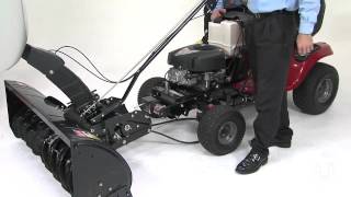 Attaching Snow Thrower to Tractor [upl. by Yatnahc]