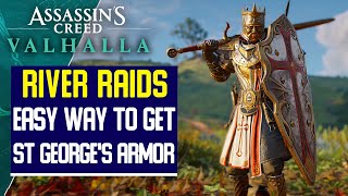 St Georges Armor set locations  AC Valhalla River Raids [upl. by Anuaek]