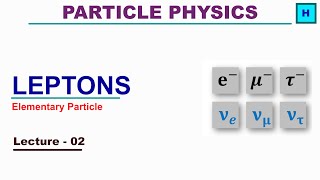 Leptons  Elementary subatomic particles [upl. by Ezra]