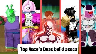 Top Best Build Stats for all race in Final Stand DBZ Final Stand [upl. by Violeta]