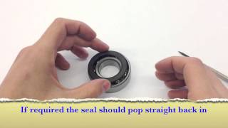 How To Remove Rubber Seals From A Bearing [upl. by Tselec]