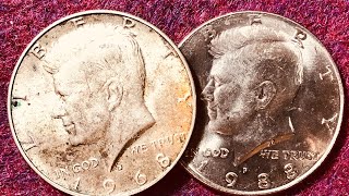 1968 amp 1988 Kennedy Half Dollars [upl. by Kilk]