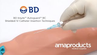 BD Insyte™ Autoguard™ BC Shielded IV Catheter Insertion Techniques [upl. by Allenod]