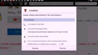 Tutorial  Como instalar o Tubemate [upl. by Blanche455]