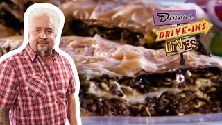 Guy Fieri Visits Landmark Diner  Diners DriveIns and Dives  Food Network [upl. by Aserehtairam]