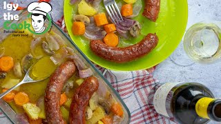 Kobasice i krompir iz rerne u fantastičnom sosu Baked Sausages [upl. by Farlie]