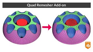 Quad Remesher addon  Blender Secrets [upl. by Kissee]