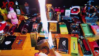 Lighter Collection Part 3，How many have you seenflame lighter matches [upl. by Filiano6]