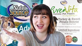 Pet Nutritionist Reviews Nutrisource and Purevita Dog Food [upl. by Nered]