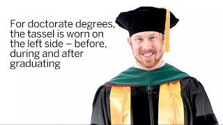 How to Wear Your Cap and Gown  Doctorate [upl. by Norha]