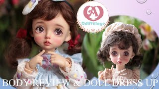 BJD DollVillage ADVillage  Petit Lola  16 Body Review and Doll Dress Up [upl. by Ennaihs]